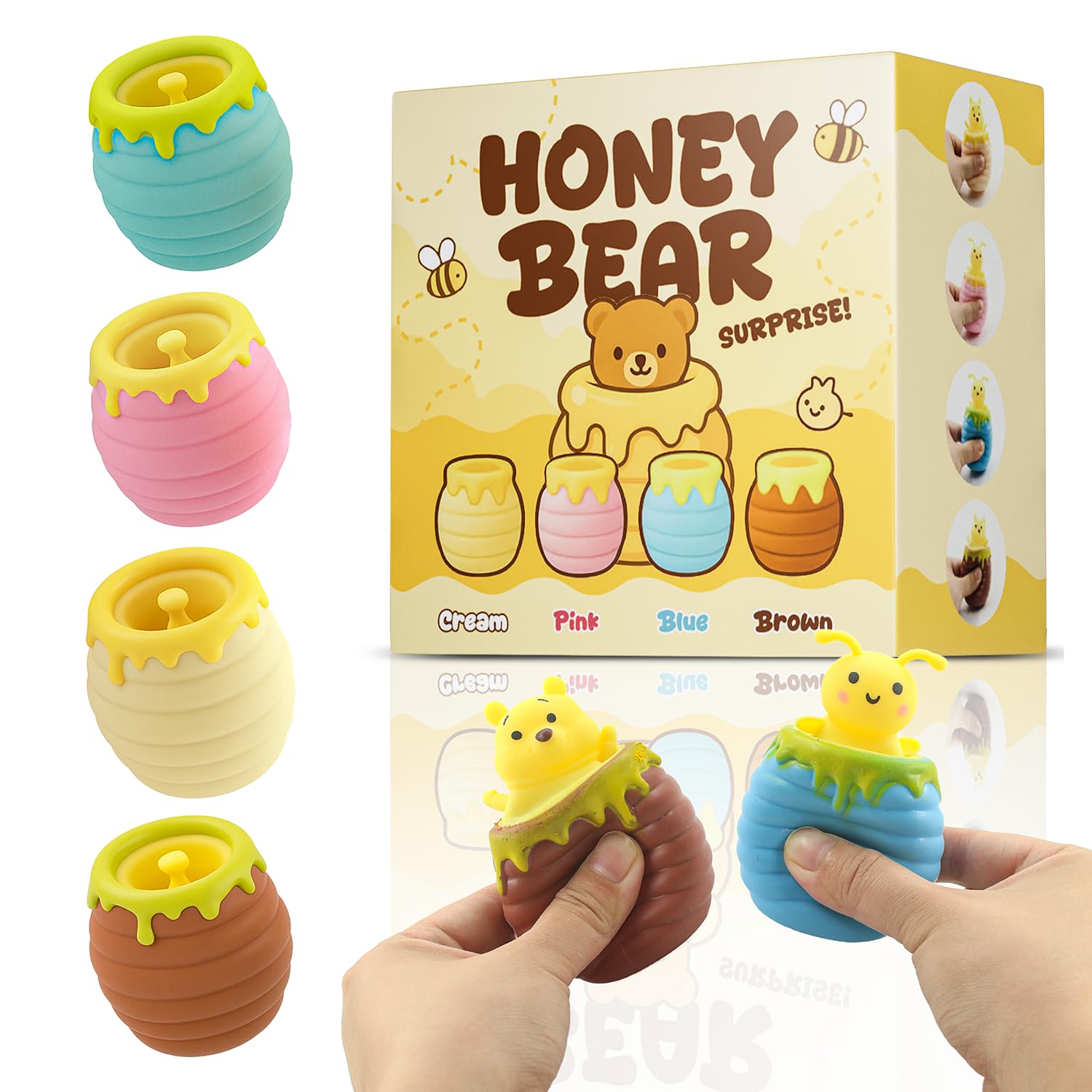 Amazon.com: 4-Pack Holiday Squeeze Surprise Toys - Kawaii Pop-Up